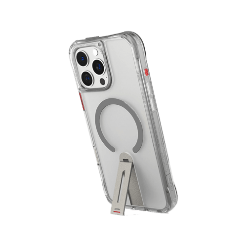 SkinArma Helix MagSafe Case With 360 Rotating Stand for iPhone 16 Pro - Titanium