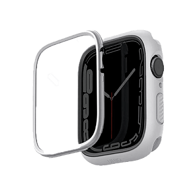 Uniq Moduo Case For Apple Watch With Interchangeable Bezel 41/40 mm - Chalk/Stone Grey