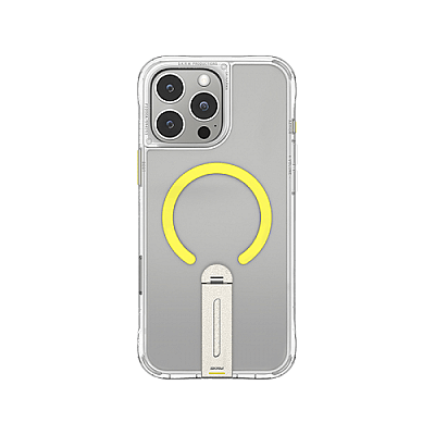 SkinArma Helix MagSafe Case With 360 Rotating Stand for iPhone 16 Pro - Clear
