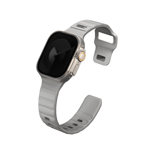 Uniq Stride FKM Strap for Apple Watch 49/45/44mm - Chalk Grey