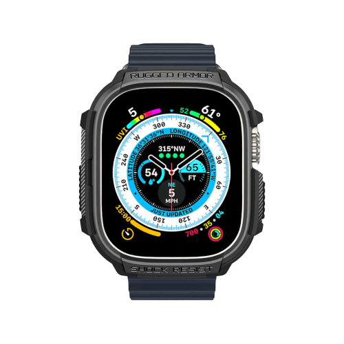 Spigen Rugged Armor Case for Apple Watch Ultra - Matte Black