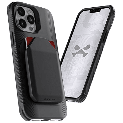 Ghostek Exec 5 Leather Flip Wallet Case for iPhone 13 Pro - Black