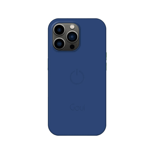 Goui Magnetic Case With Magnetic Bars for iPhone 14 Pro Max + Magnetic Strap - Midnight Blue