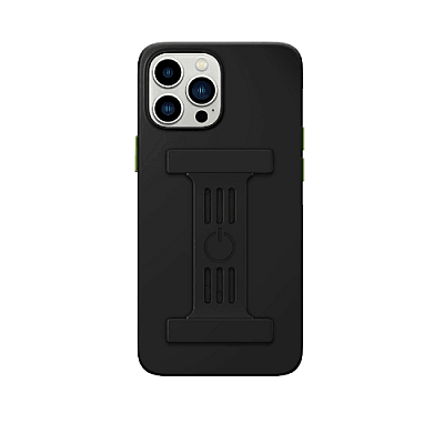 Goui Magnetic Case With Magnetic Bars for iPhone 13 Pro Max + Magnetic Strap - Stone Black