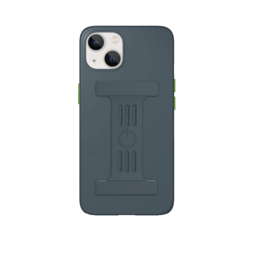 Goui Magnetic Case With Magnetic Bars for iPhone 13 + Magnetic Strap - Steel Grey