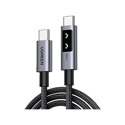 Ugreen Uno USB-C to USB-C 480Mbps 100W Fast Charging Cable 2m (5A Max) - Black