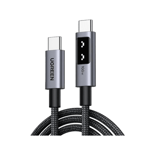 Ugreen Uno USB-C to USB-C 480Mbps 100W Fast Charging Cable 2m (5A Max) - Black