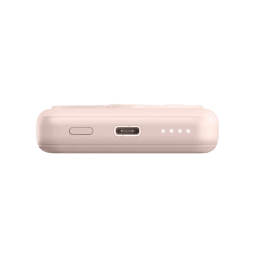 Energea Magpac Mini Ultra Slim Magsafe Compatible Power Bank With Stand 10000mAh - Pink