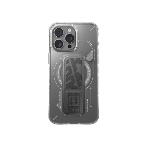 SkinArma Helio MagSafe Case With Grip Stand for iPhone 16 Pro - Titanium