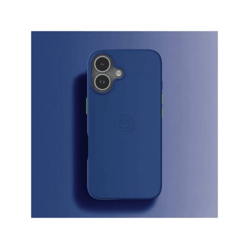 Goui Magnetic Case With Magnetic Bars for iPhone 17 + Magnetic Strap  - Midnight Blue
