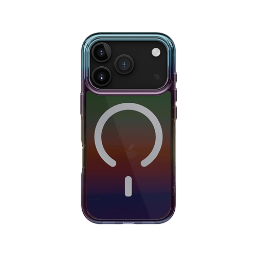 Uniq Hybrid Iridescia MagSafe Case for iPhone 17 Pro - Midnight Quartz