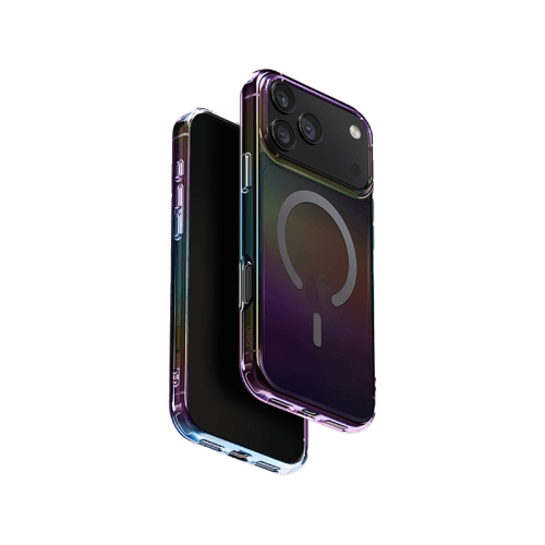 Uniq Hybrid Iridescia MagSafe Case for iPhone 17 Pro Max - Midnight Quartz