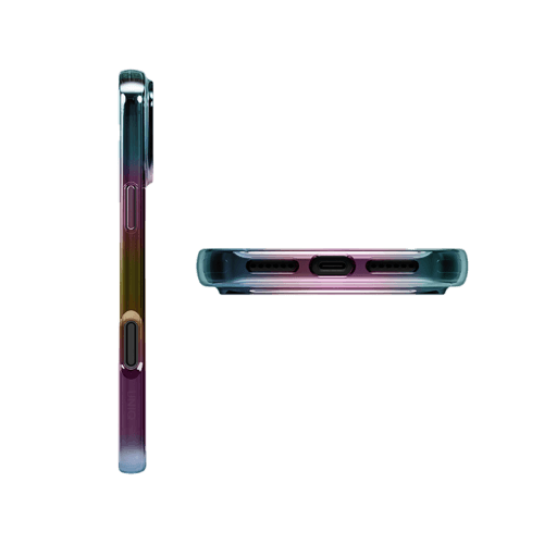Uniq Hybrid Iridescia MagSafe Case for iPhone 17 Pro Max - Midnight Quartz