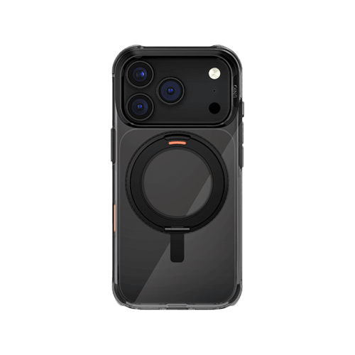 Uniq Hybrid Swivix With 360 Rotating Kickstand MagSafe Case for iPhone 17 Pro Max - Carbon Black