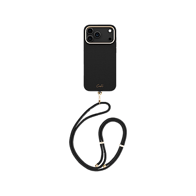 Uniq Coehl Mirelle MagSafe Case for iPhone 17 Pro Max - Ebony