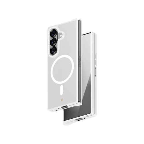Smart Premium Ultraguard Frosted MagSafe Case for Samsung Galaxy Fold 7 - Transparent White