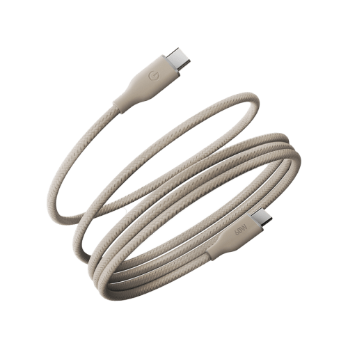 Energea Helix USB-C to USB-C 480Mbps 60W Cable 1.5M - Natural