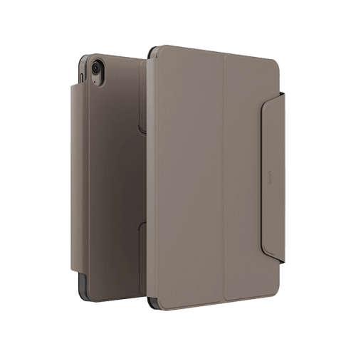 Uniq Rovus Snap Mount Magnetic 360 Rotating Detachable Case for iPad Air 13" M2 6th Gen - Flint Grey