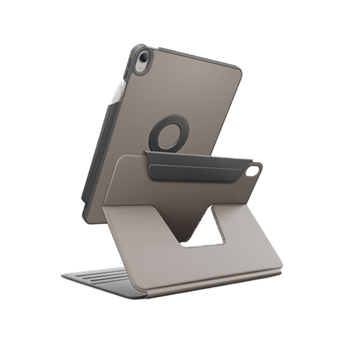 Uniq Rovus Snap Mount Magnetic 360 Rotating Detachable Case for iPad Air 13" M2 6th Gen - Flint Grey