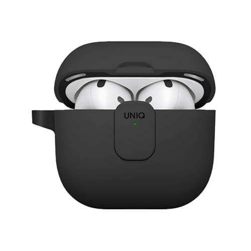 Uniq Clyde Lock Case for Airpods 4th Gen - Charcoal & Dark Grey