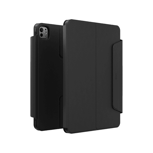 Uniq Rovus Snap Mount Magnetic 360 Rotating Detachable Case for iPad Pro 11" M4 5th Gen - Dallas Black