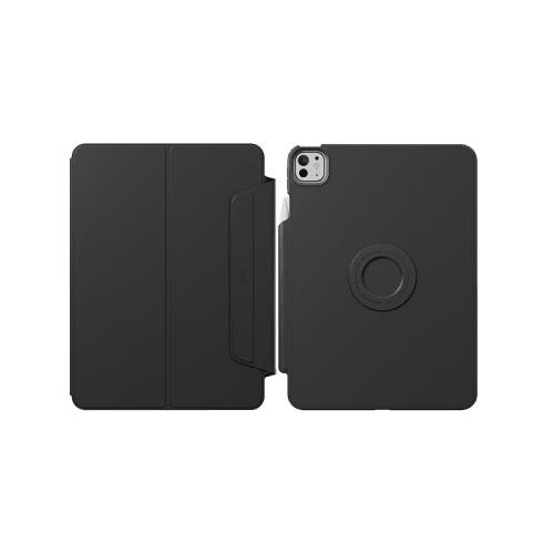 Uniq Rovus Snap Mount Magnetic 360 Rotating Detachable Case for iPad Pro 11" M4 5th Gen - Dallas Black