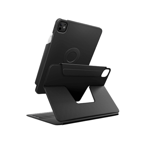 Uniq Rovus Snap Mount Magnetic 360 Rotating Detachable Case for iPad Pro 11" M4 5th Gen - Dallas Black