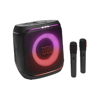 JBL PartyBox Encore 2 Portable Party Speaker with 2 Wireless Mics - Black