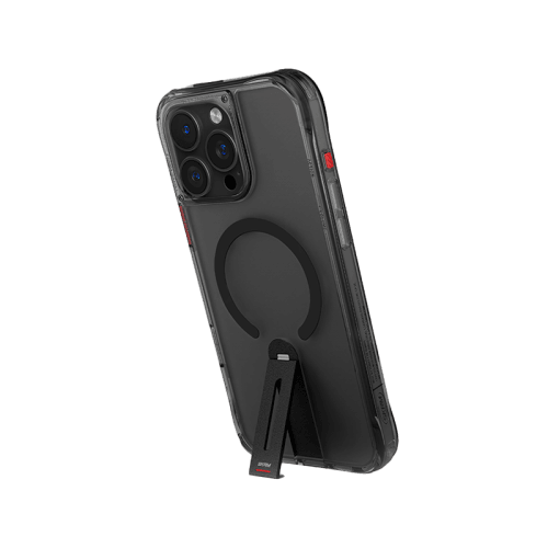SkinArma Helix MagSafe Case With 360 Rotating Stand for iPhone 16 Pro Max - Black