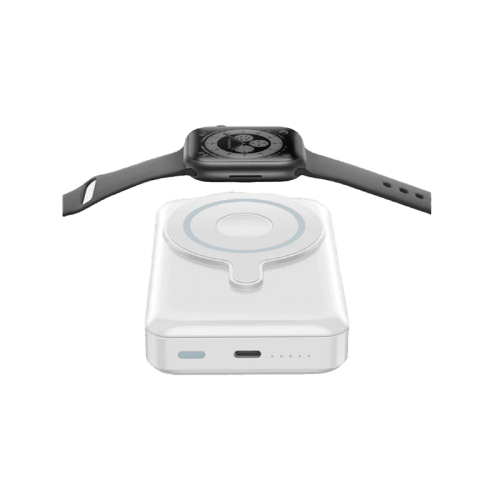 Bazic GoPower MagSafe Compatible Power Bank With Built In Apple Watch Charger 10000mAh - White