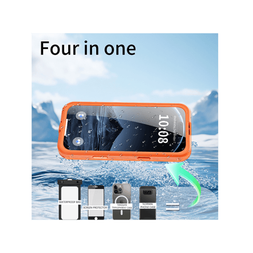 ShellBox MagSafe With Water Proof Case for iPhone 17 Pro Max - Orange
