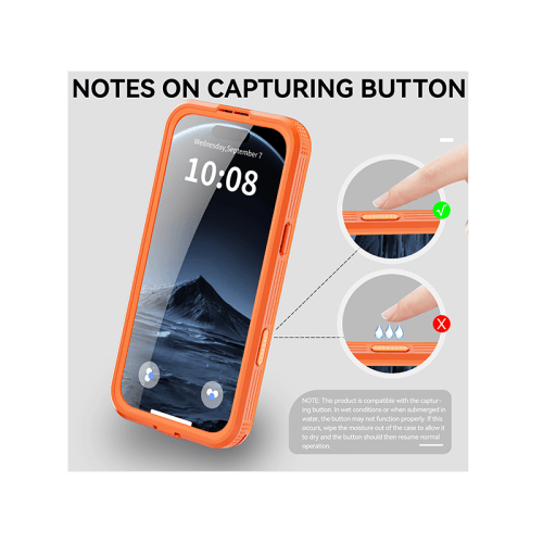 ShellBox MagSafe With Water Proof Case for iPhone 17 Pro Max - Orange