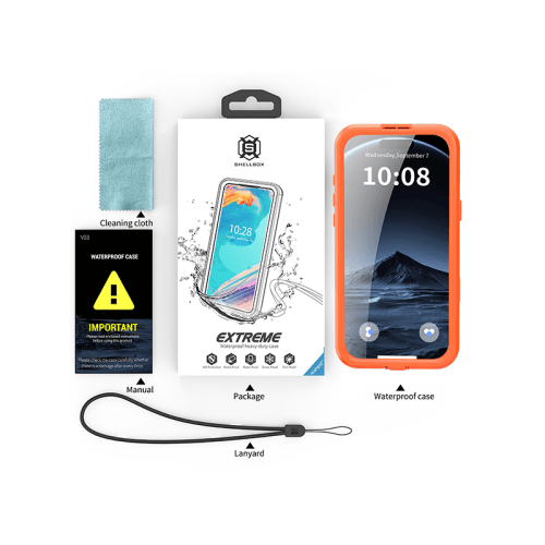 ShellBox MagSafe With Water Proof Case for iPhone 17 Pro Max - Orange
