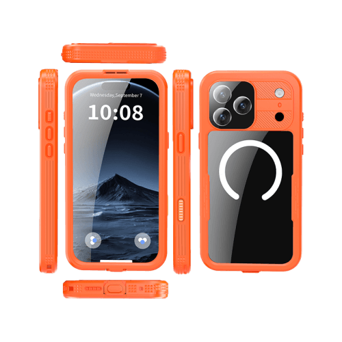 ShellBox MagSafe With Water Proof Case for iPhone 17 Pro - Orange