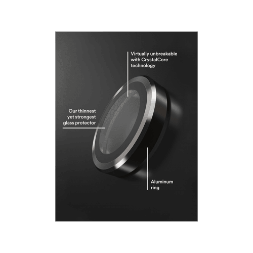 BodyGuardz Apex Individual Camera Lens Protector for iPhone 16 Pro & 16 Pro Max - Titanium