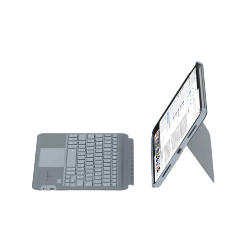 Smart Premium Wireless Backlit Keyboard (English / Arabic) With Trackpad for iPad Air 13" M2 6th Gen - Black