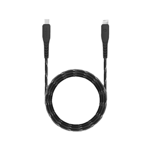 Energea Nyloflex USB-C to Lightning Cable 3M - Black