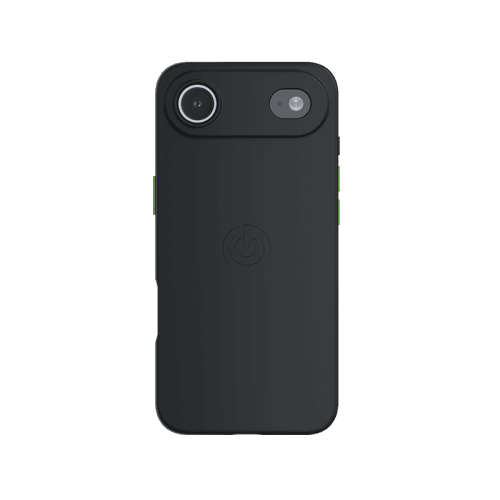 Goui Magnetic Case With Magnetic Bars for iPhone Air + Magnetic Strap - Black Stone