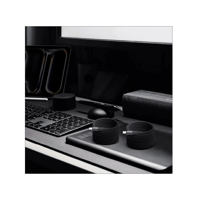 Momax Mag Link USB-C to USB-C Magnetic Cable 240W 2m - Black
