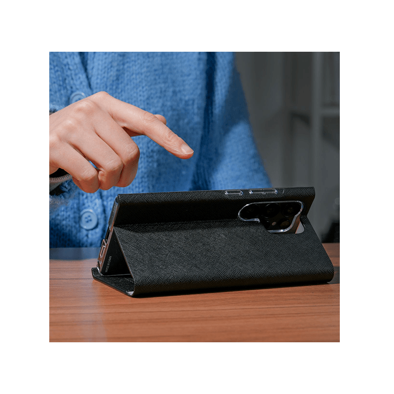 Araree Bonnet Diary Case for Galaxy S25 Ultra - Black