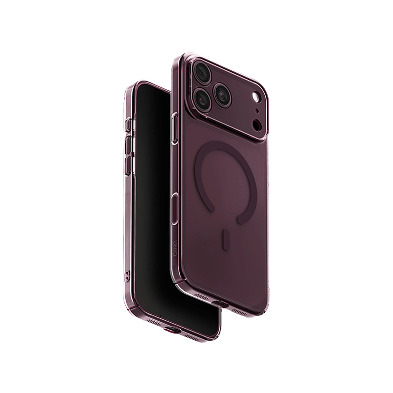 Uniq Hybrid Airsuit MagSafe Case for iPhone 18 Pro Max - Glossy Burgundy