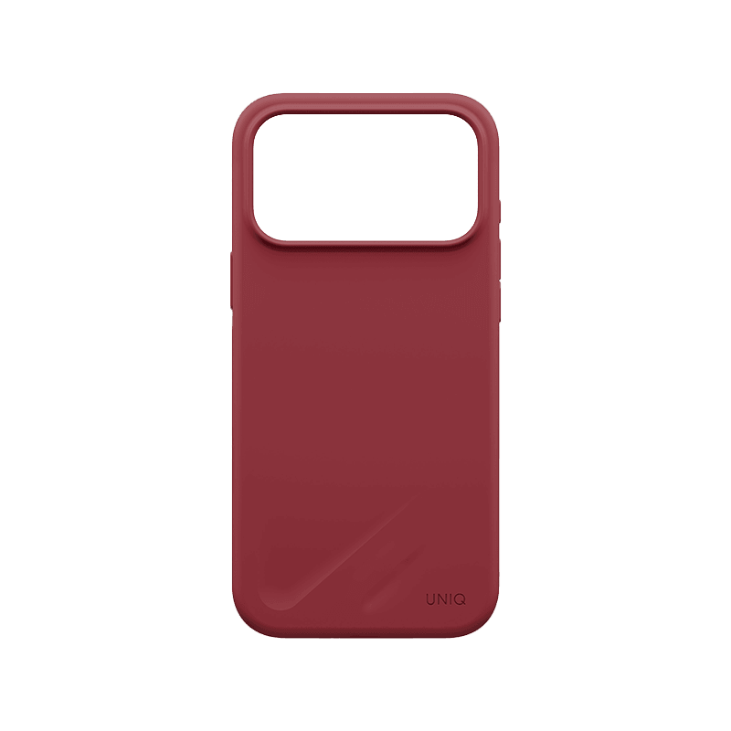 Uniq Hybrid Lino MagSafe Case for iPhone 18 Pro - Cranberry Red