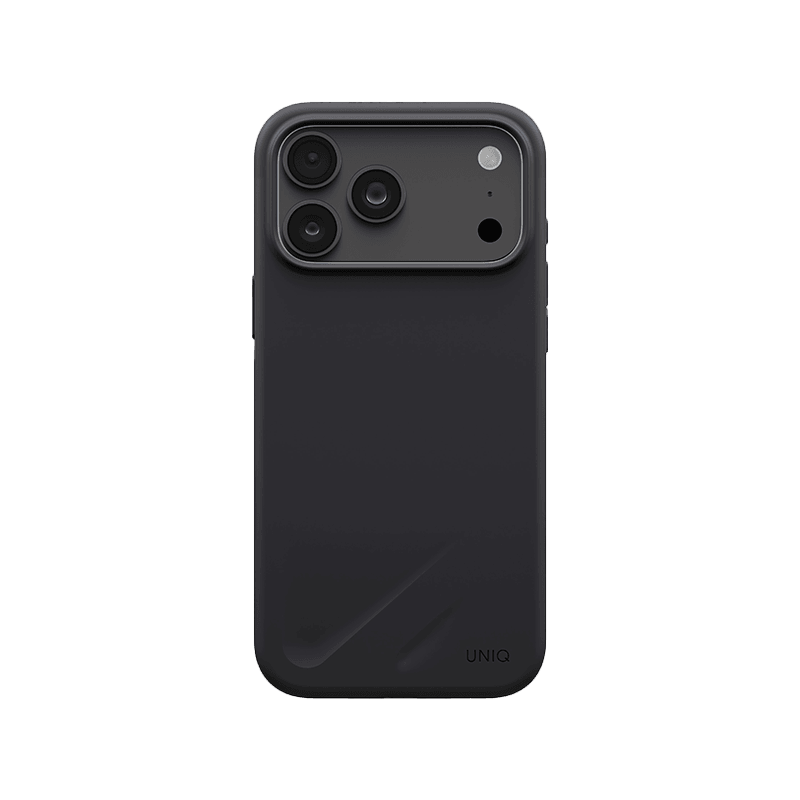 Uniq Hybrid Lino MagSafe Case for iPhone 18 Pro Max - Charcoal Grey