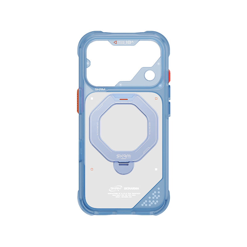 SkinArma Saturn MagSafe Case With Rotating Kick-Stand for iPhone 18 Pro - Blue