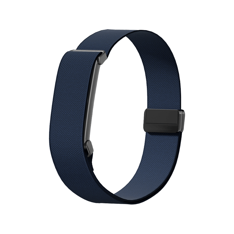 Solidra Magnetic Buckle Nylon Sport Wrist Band for Fitbit Air - Navy Blue