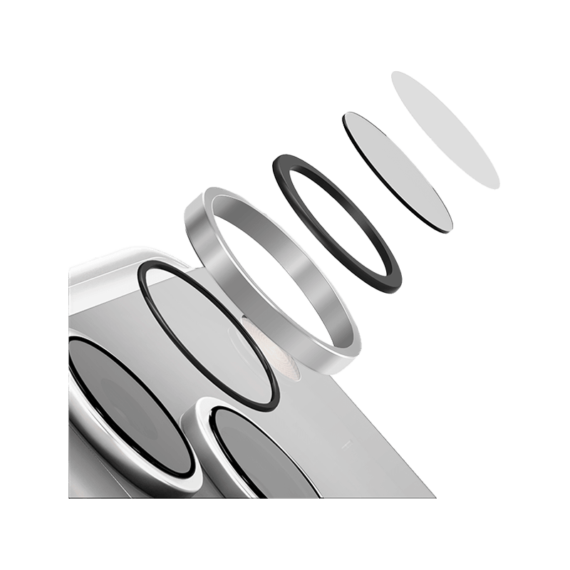Uniq Optix AluGuard Camera Lens Protector for iPhone 18 Pro & 18 Pro Max - Sterling Silver