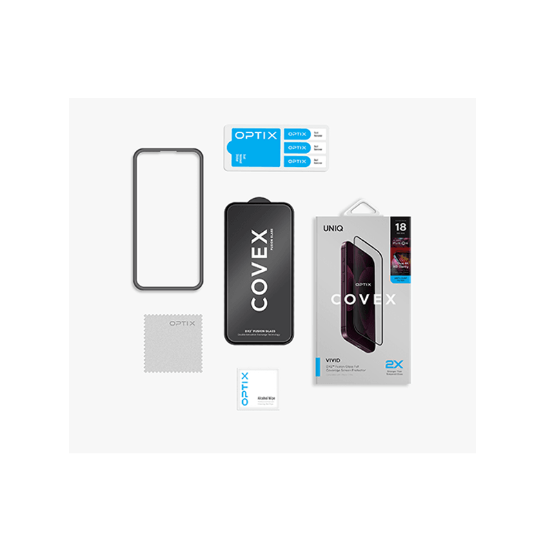 Uniq Optix Covex VIVID Clear Glass Screen Protector for iPhone 18 Pro Max