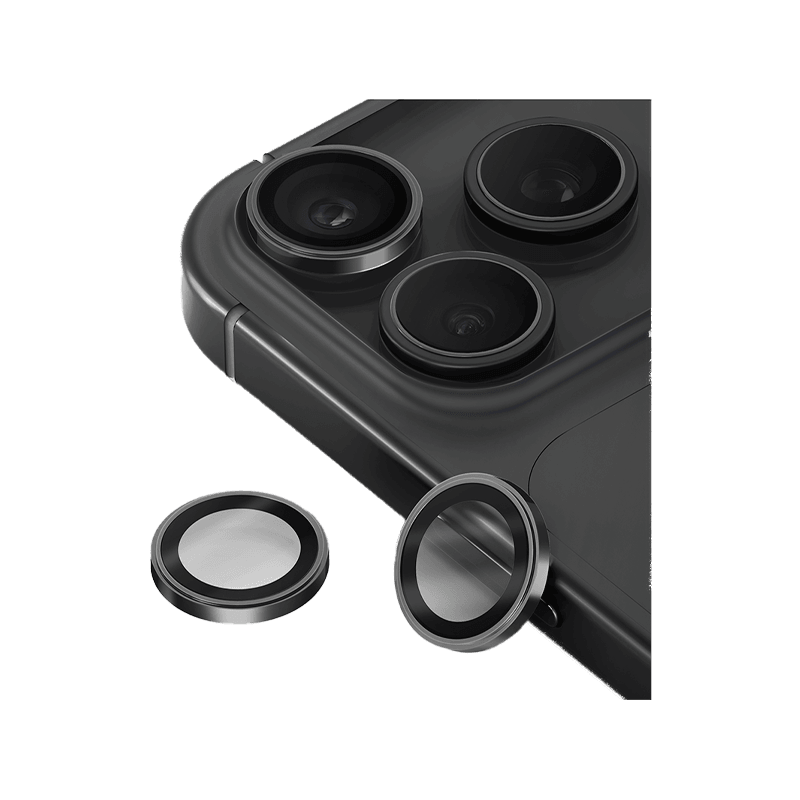 Uniq Optix Prime Camera Lens Protector for iPhone 18 Pro & 18 Pro Max - Graphite Chrome