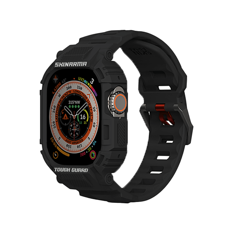 SkinArma Mecha 2-in-1 Watch Case + Watch Strap 49mm - Black