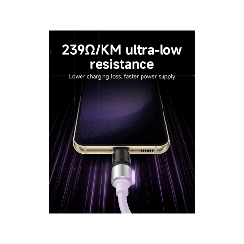 Sharge Phantom USB-C to USB-C 480Mbps 240W Cable 1.2M - Purple